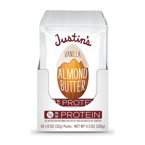 Justin's Vanilla Almond Butter Squeeze on toast creates a quick breakfast.