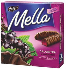 Jutrzenka MELLA chocolate-coated lemon jelly with citrus flair.