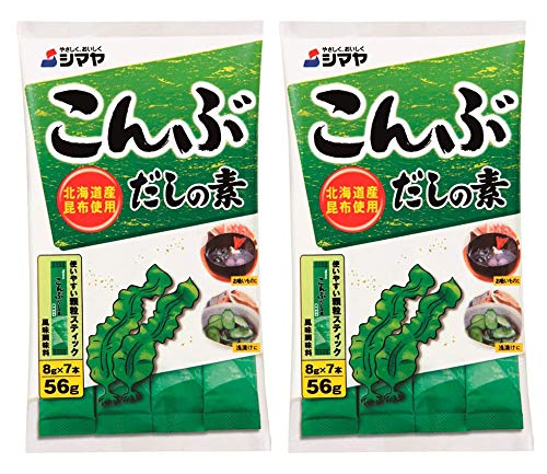JUWA SHIMAYA Kombu Dashi powder two-pack boxes offer quick soup base.