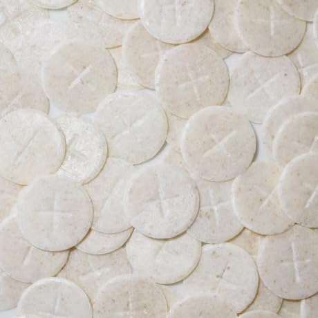 JWG Industries Altar Bread 1 3/8-inch cross design, 100-hosts for Holy Communion