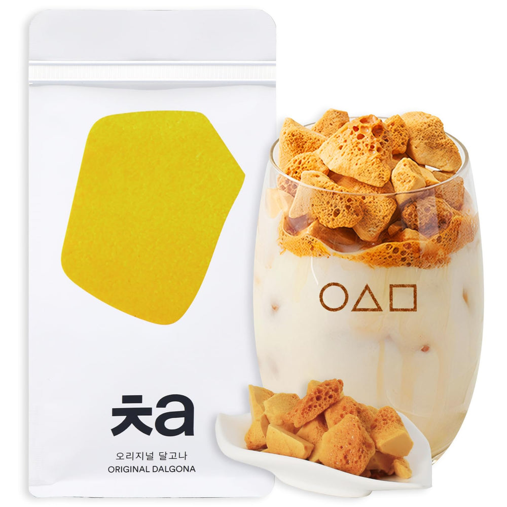K Food Korean Food Dalgona Cafe CHA packaging enables easy on-the-go enjoyment