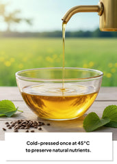 K Food Korean Food Perilla Oil pouring over salad to finish dishes