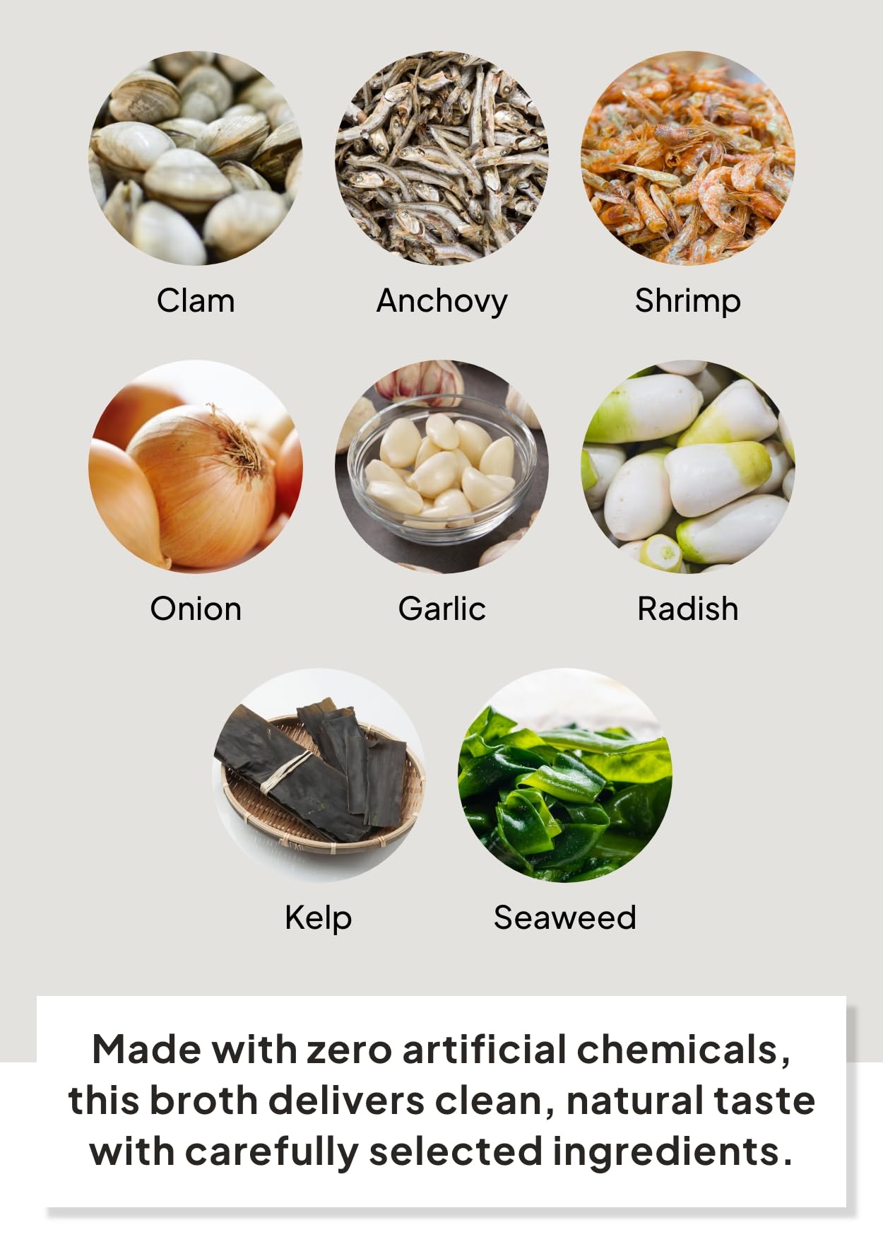 K FOOD KOREAN FOOD natural ingredients emphasize clean flavor and no additives.