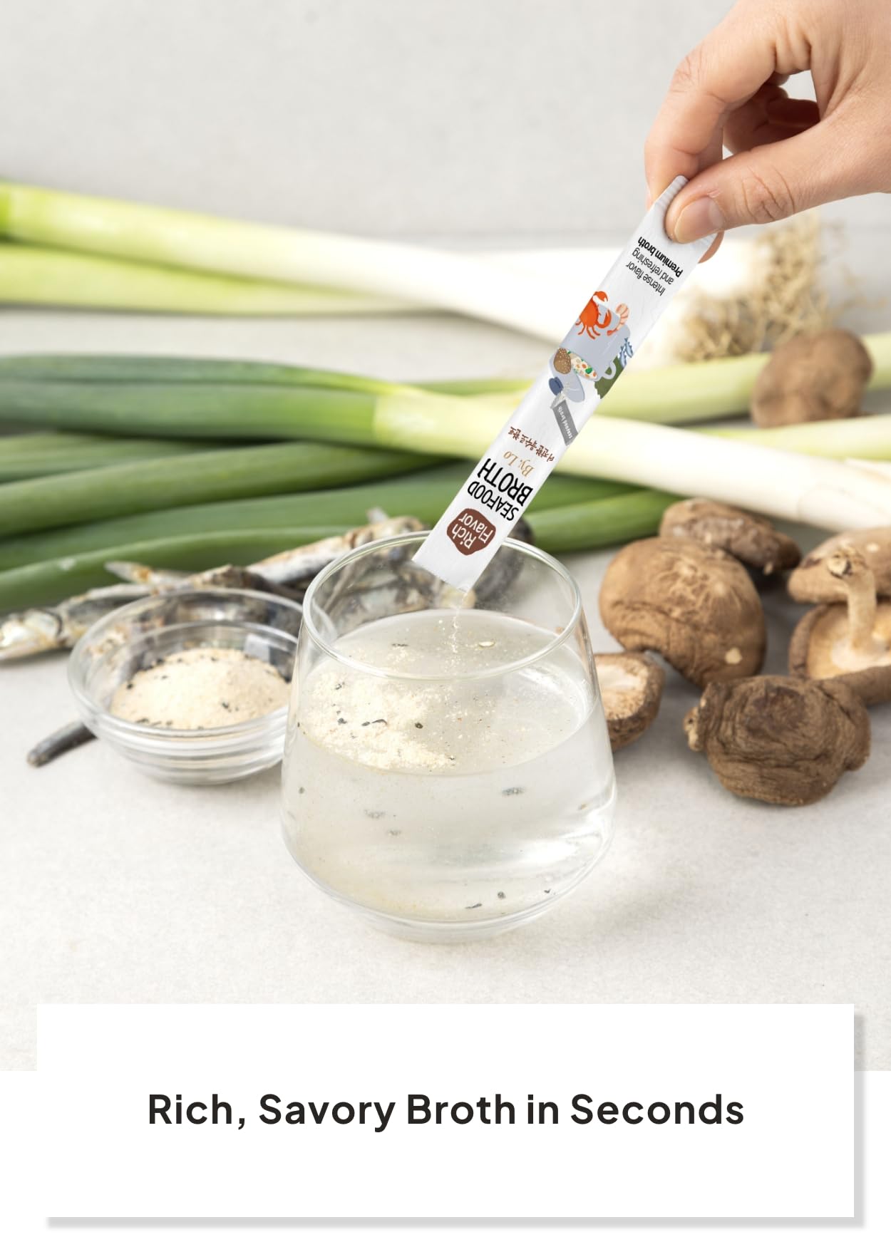 K FOOD KOREAN FOOD broth powder enhances sauces with natural umami.