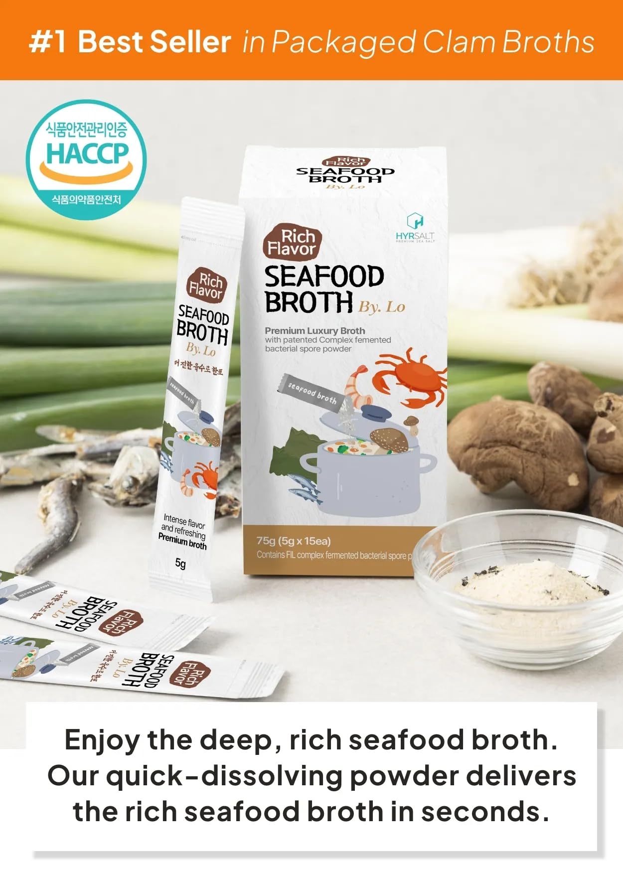 K FOOD KOREAN FOOD broth base ready to enrich soups.