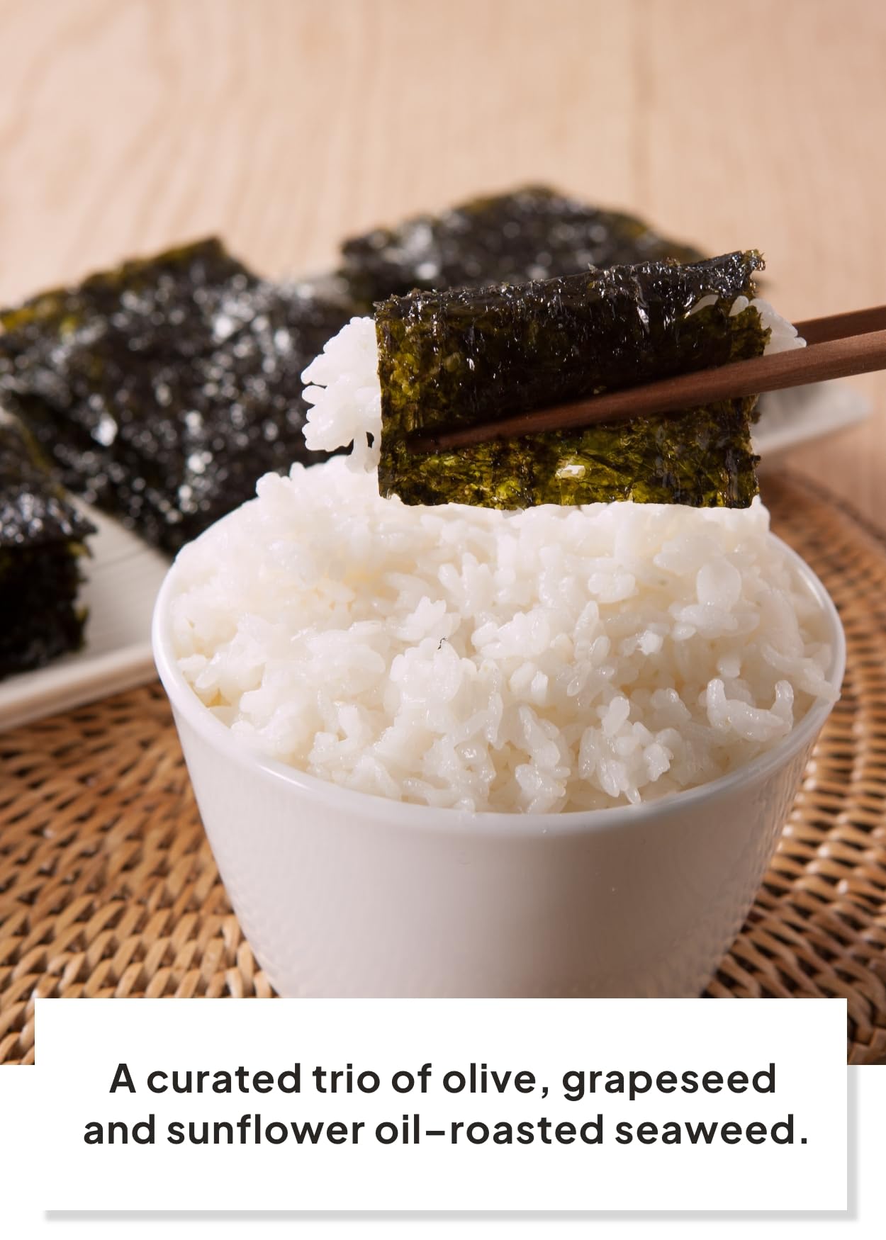 K FOOD KOREAN FOOD seaweed pairs with rice or simple meals.