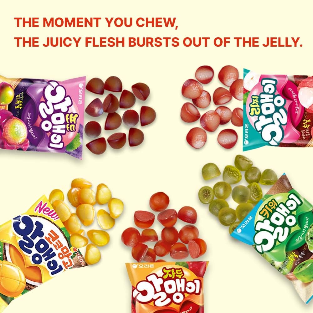 K-Herb kiwi jelly candy, bright flavor for quick treats.