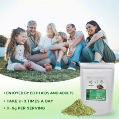 K-Herb mugwort powder added to batter or soup for flavor.