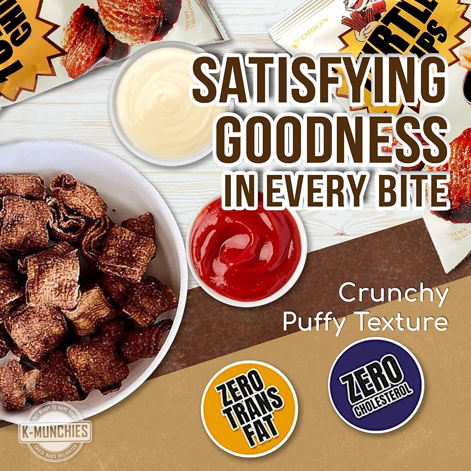 K-Munchies Orion Turtle Chips Choco Churro serving bowl for sharing