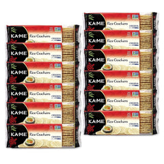 KA-ME Original Rice Crackers pack 12 showing gluten-free crisp crackers