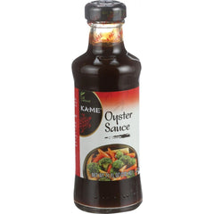 KA-ME Oyster Sauce bottle-front pour – authentic flavor for marinades and stir-fries.