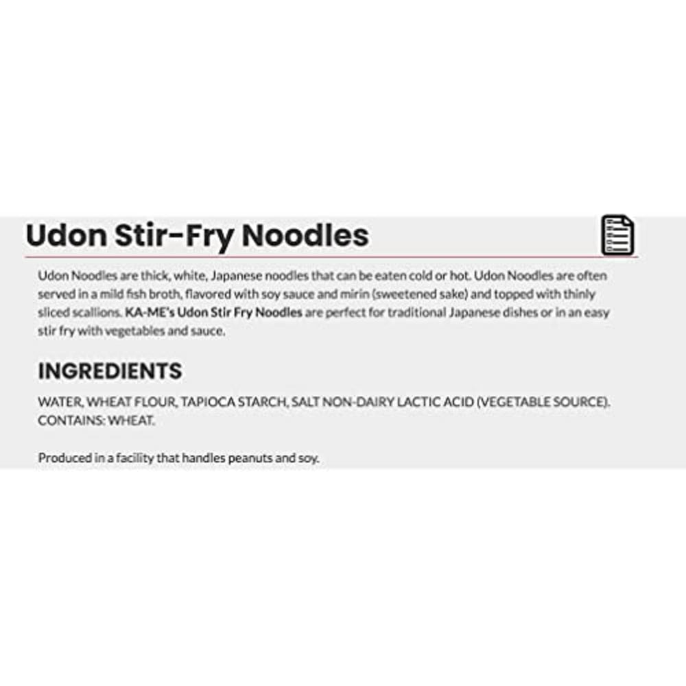 KA-ME Udon noodles served cold with veggies for a simple dish