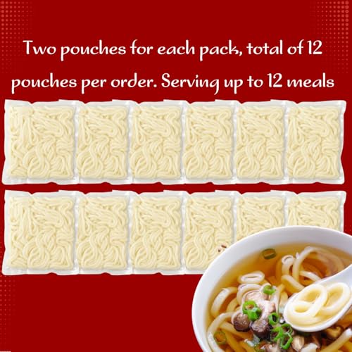 KA-ME Udon noodles stirred in a pan for a savory stir-fry