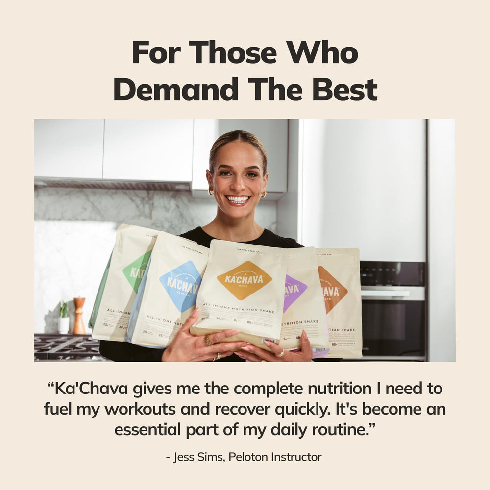 Ka’Chava vegan gluten dairy-free badge indicates allergen-friendly nutrition