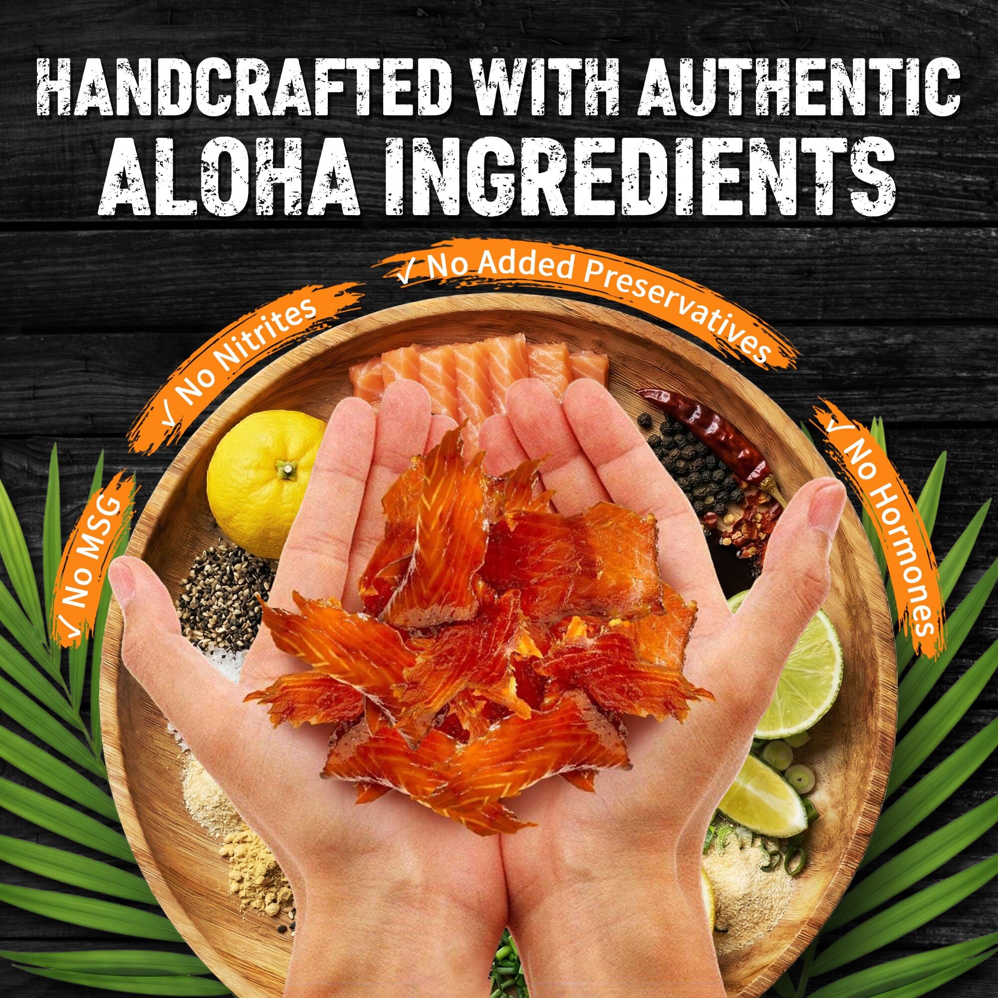 Kaimana Salmon Jerky travel pack ready for flights and trips
