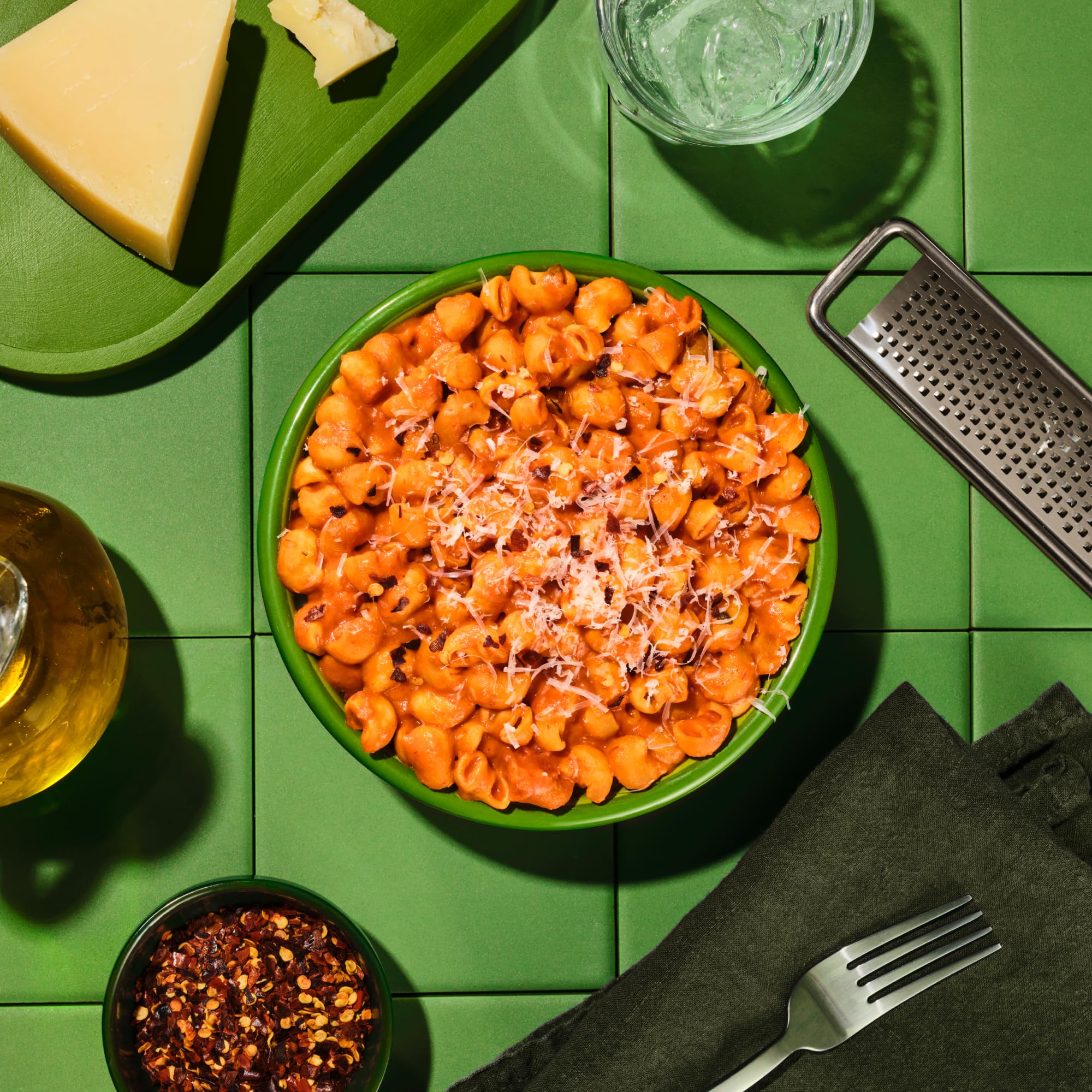 Kaizen Lumache pasta salad bowl; fiber-rich and satisfying.