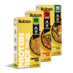 Kaizen Rice Original bowl showing a low-carb, high-protein meal