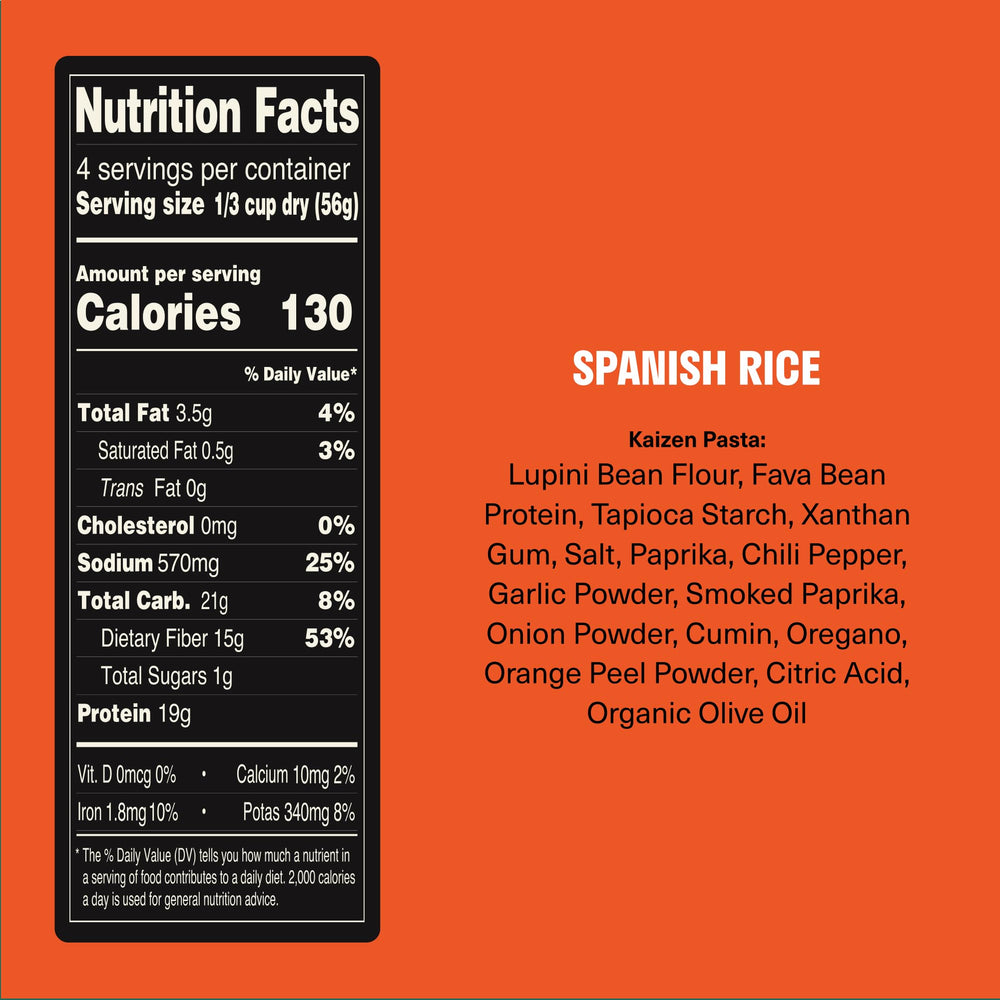Kaizen Spanish Rice serving bowl ready-to-serve, protein-packed meal option.