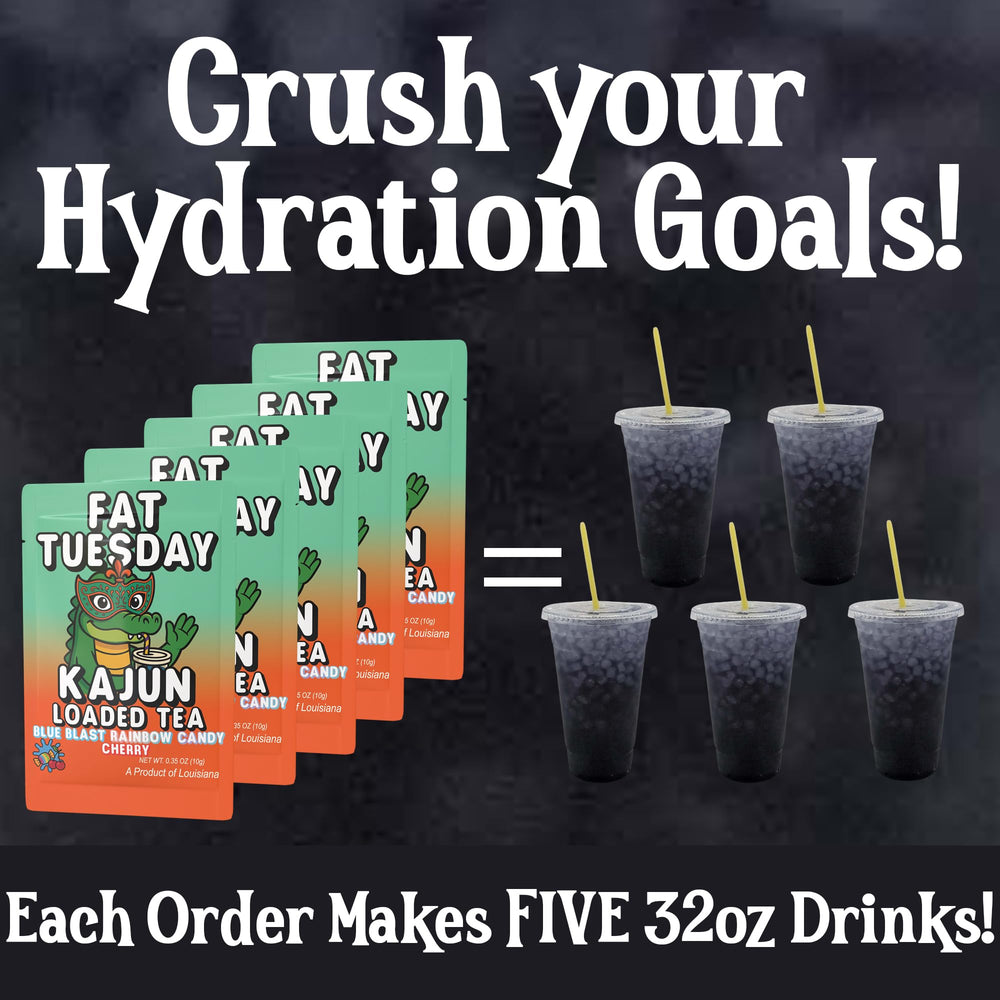 Kajun Loaded Tea Fat Tuesday zero sugar and zero calories for guilt-free sipping