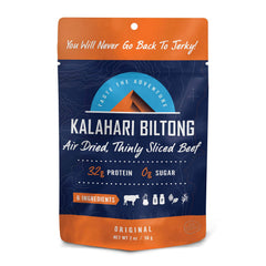 Kalahari Biltong Original Pack Front – convenient eight-pack for on-the-go protein
