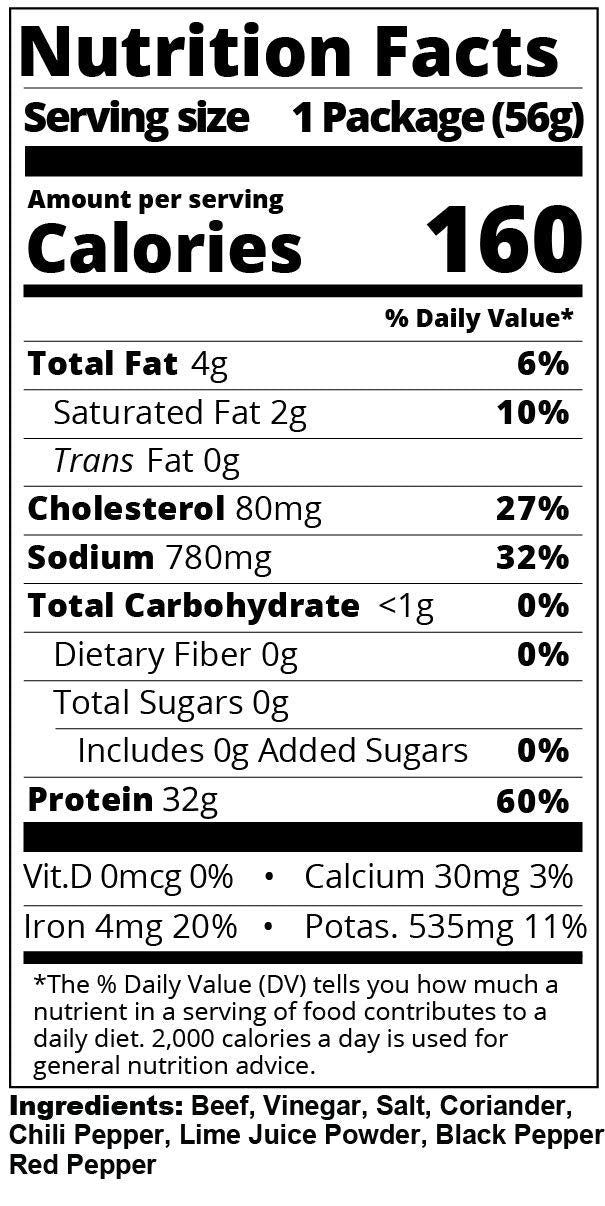 Kalahari Biltong original slices with balanced flavor and high protein content.