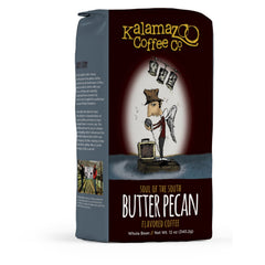 Kalamazoo Coffee Butter Pecan whole bean aroma boosts morning flavor