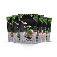 Kale Bros Classic Pack-6 front view showing vibrant kale chips for guilt-free snacking.