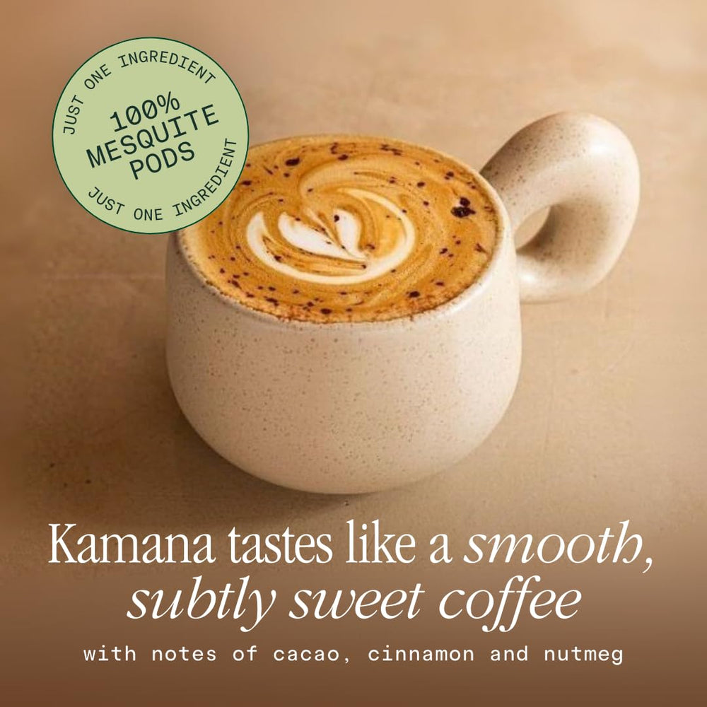 Kamana mesquite coffee alternative travel cup for on the go energy