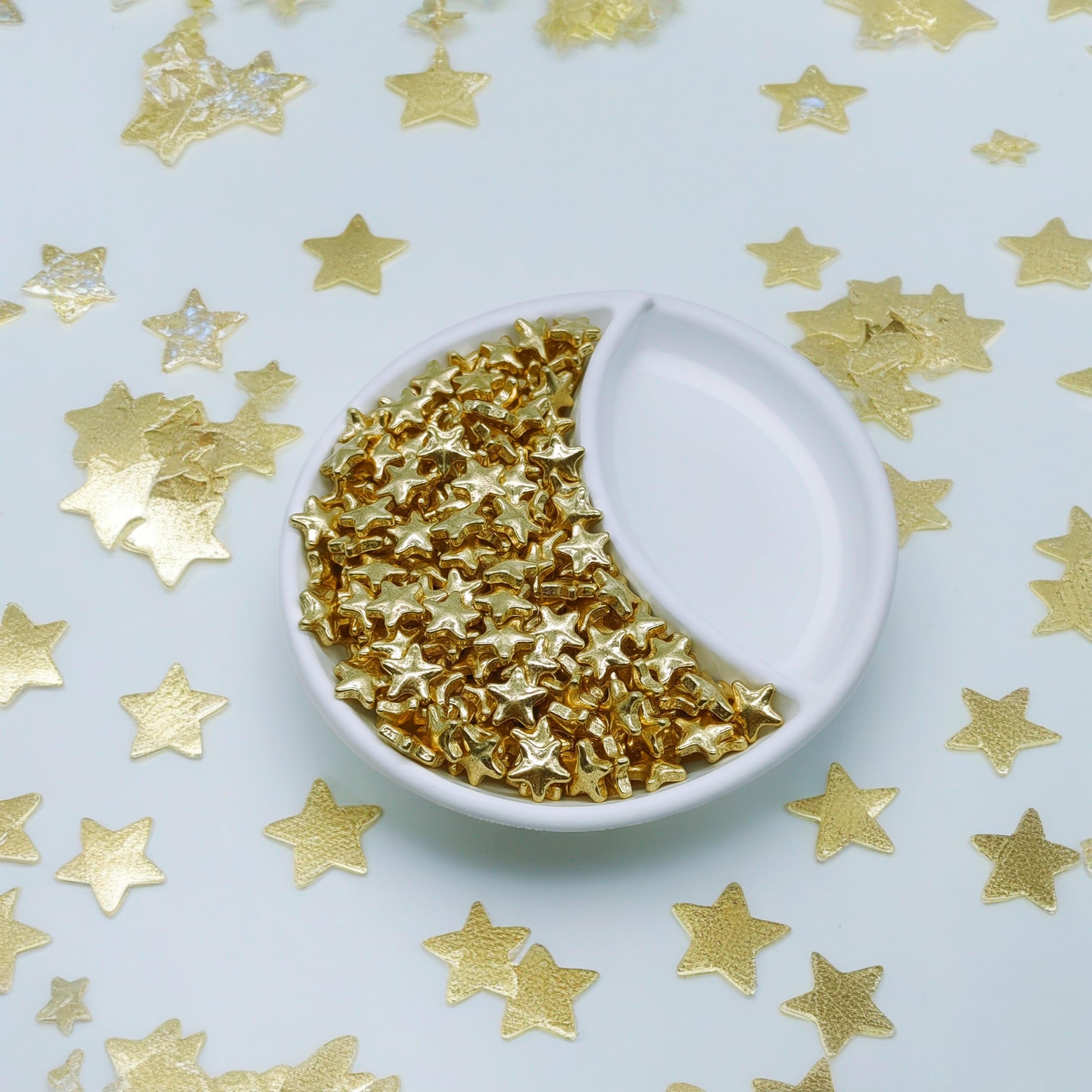 KANDLRIK gold stars cupcake toppers enhance desserts with refined sparkle.