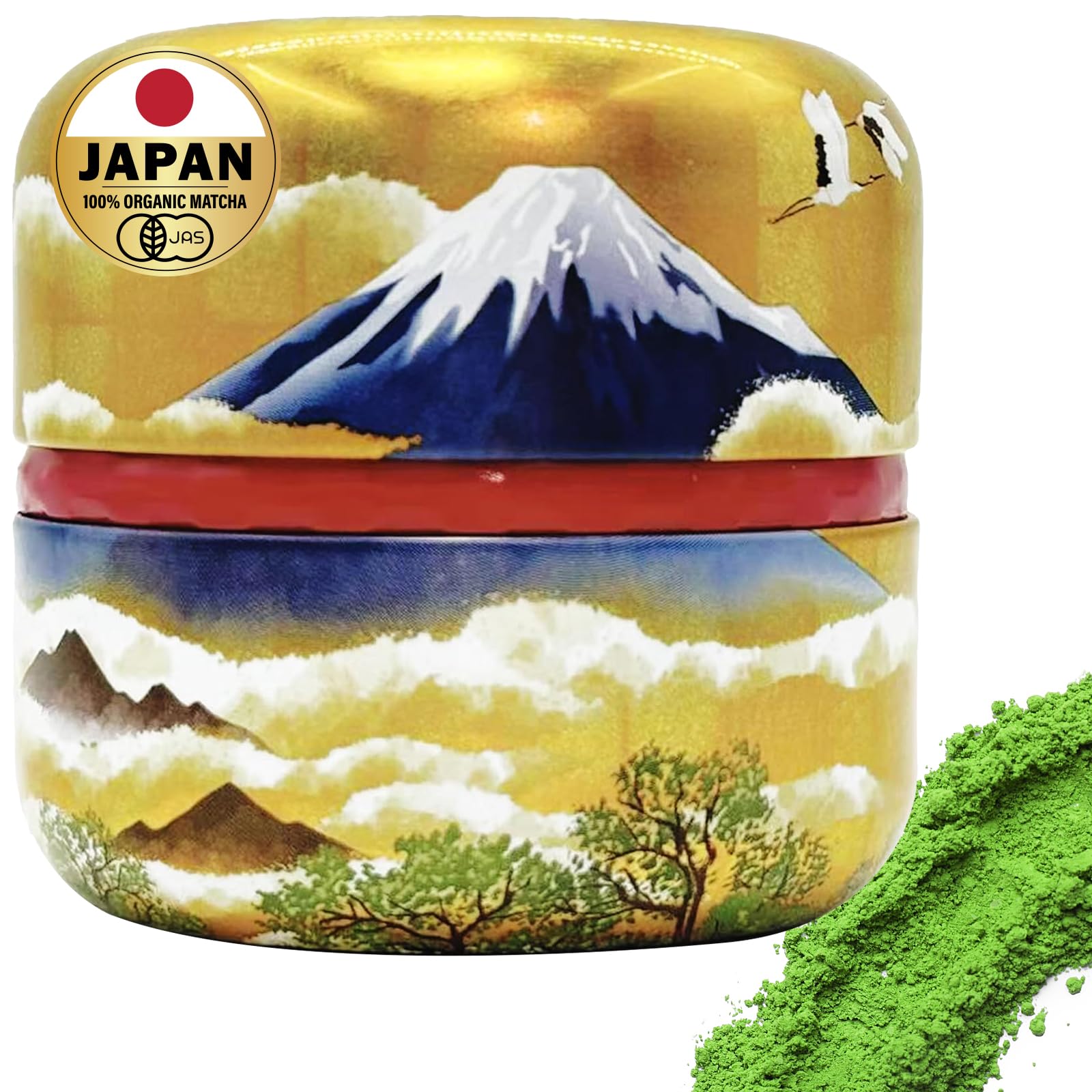 Kanematsu ceremonial-grade matcha tin 50g, premium Japanese origin.