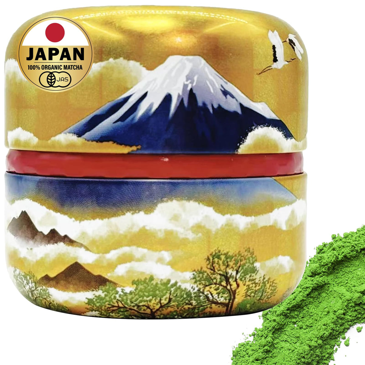 Kanematsu ceremonial-grade matcha tin 50g, premium Japanese origin.