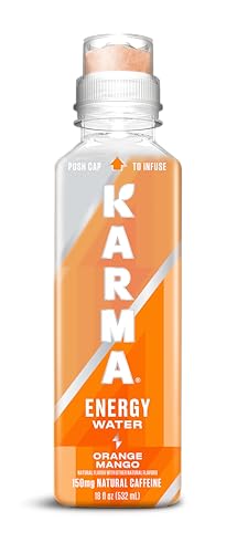 Karma Energy Drink Cognizin label highlights cognitive support in every sip.