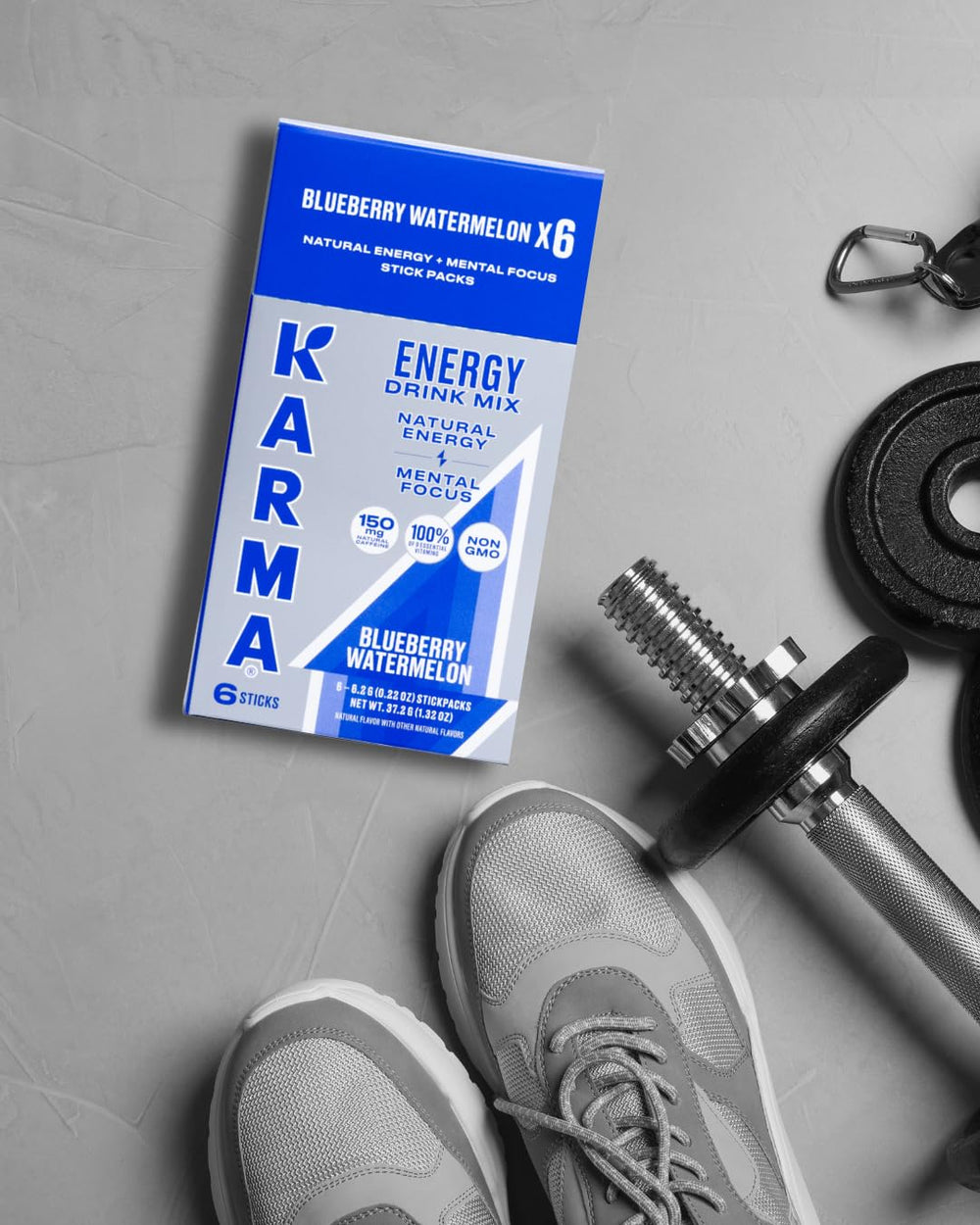 Karma Energy Hydration Packets Cognizin® nootropic ingredients highlighted.