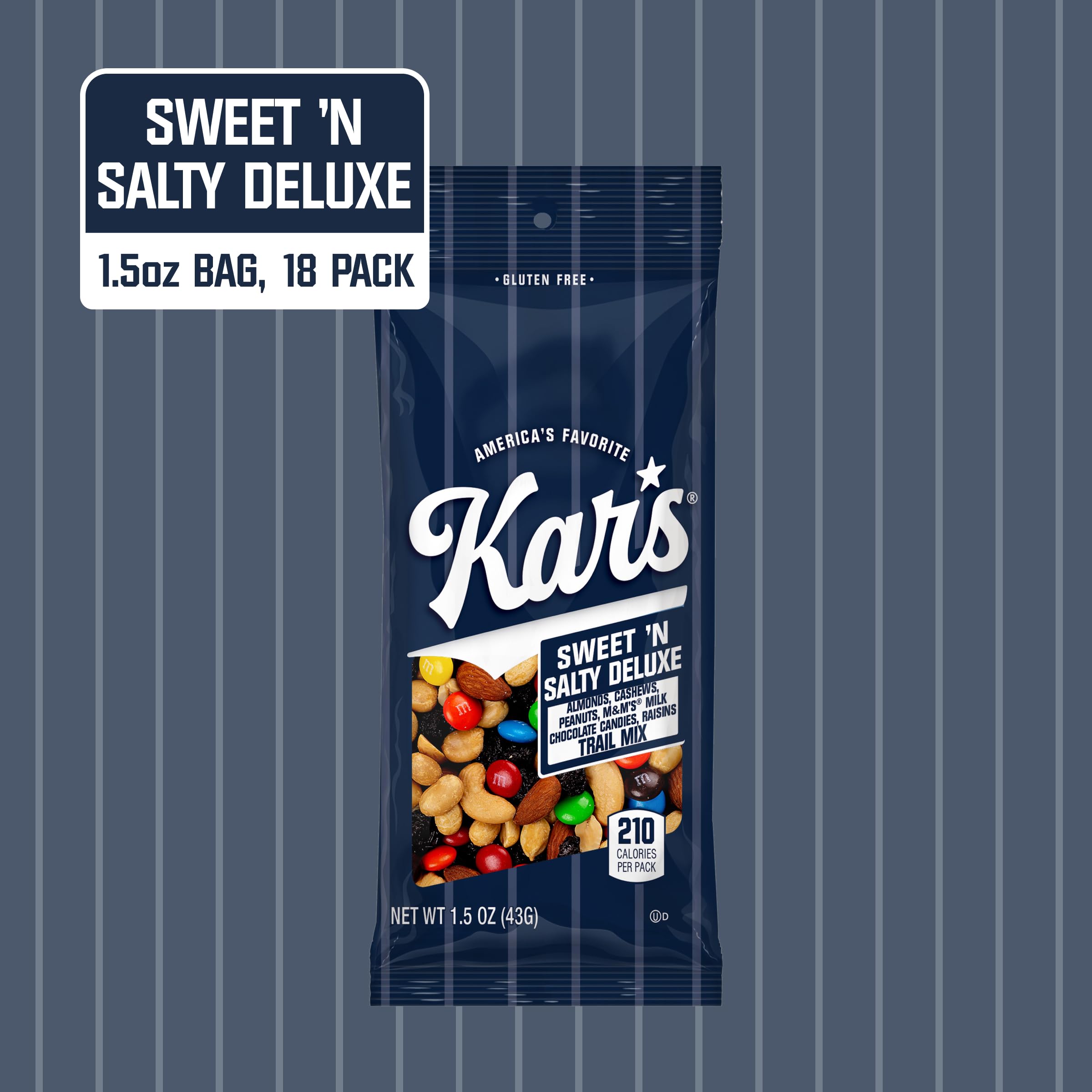 Kar’s Nuts deluxe trail mix on-the-go packs with almonds and M&M's