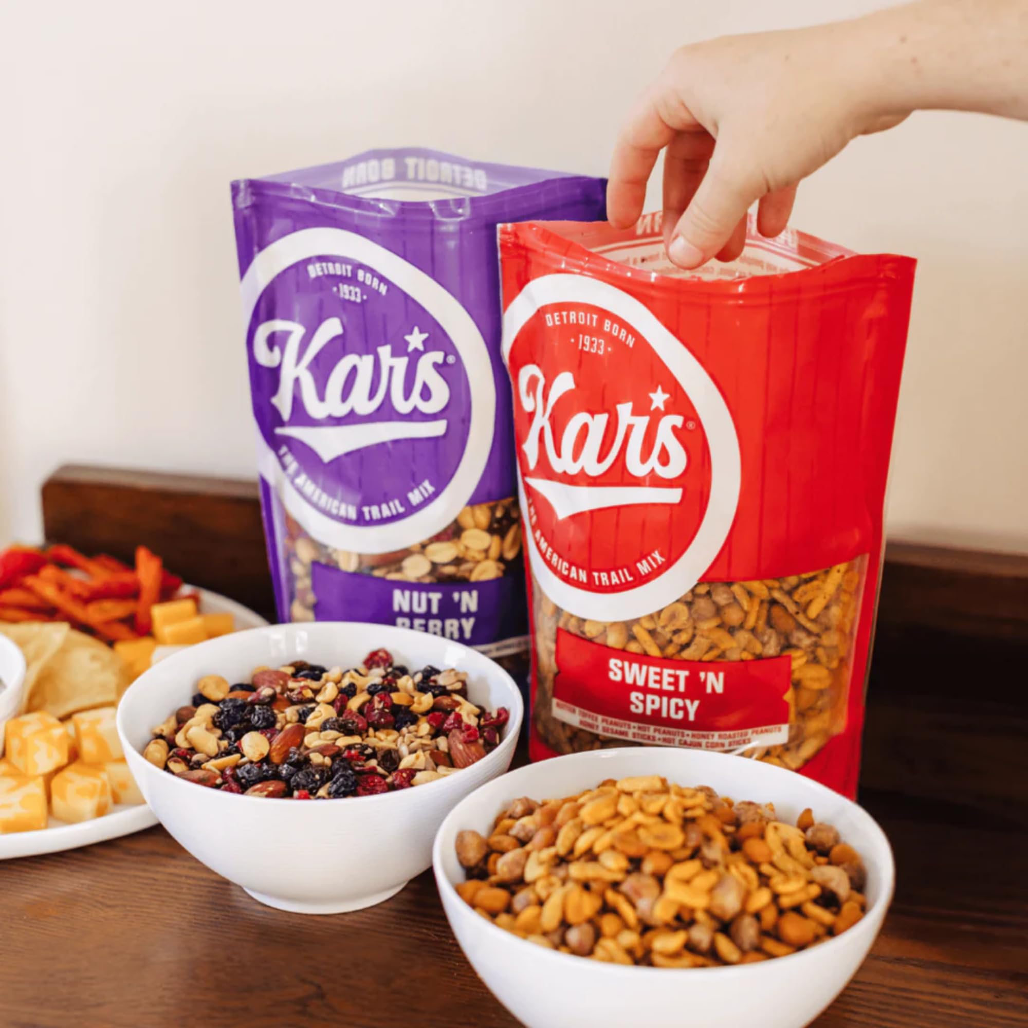 Kar's Nuts Sweet 'N Spicy Mix Cajun corn sticks deliver savory crunch for active snacking