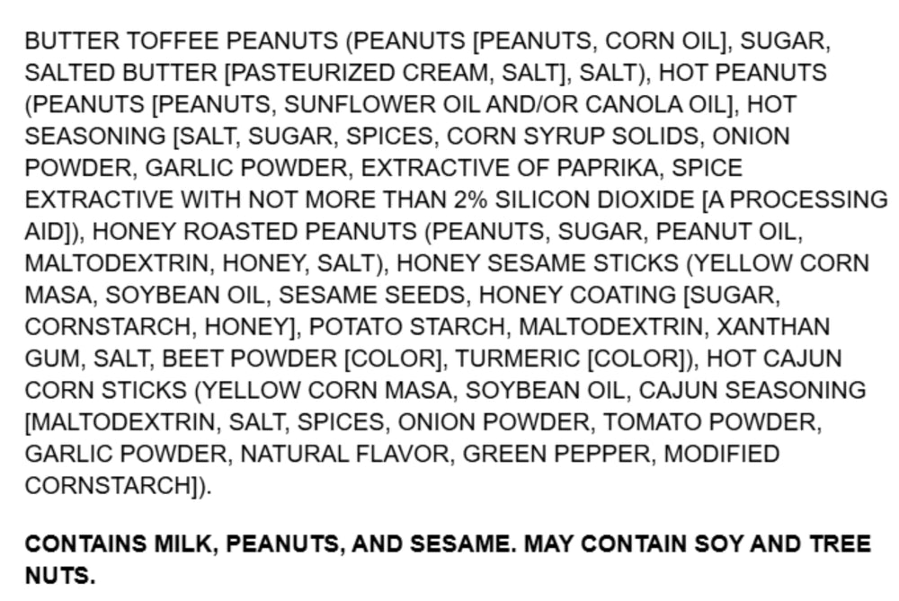 Kar's Nuts Sweet 'N Spicy Mix honey roasted peanuts add natural sweetness and energy