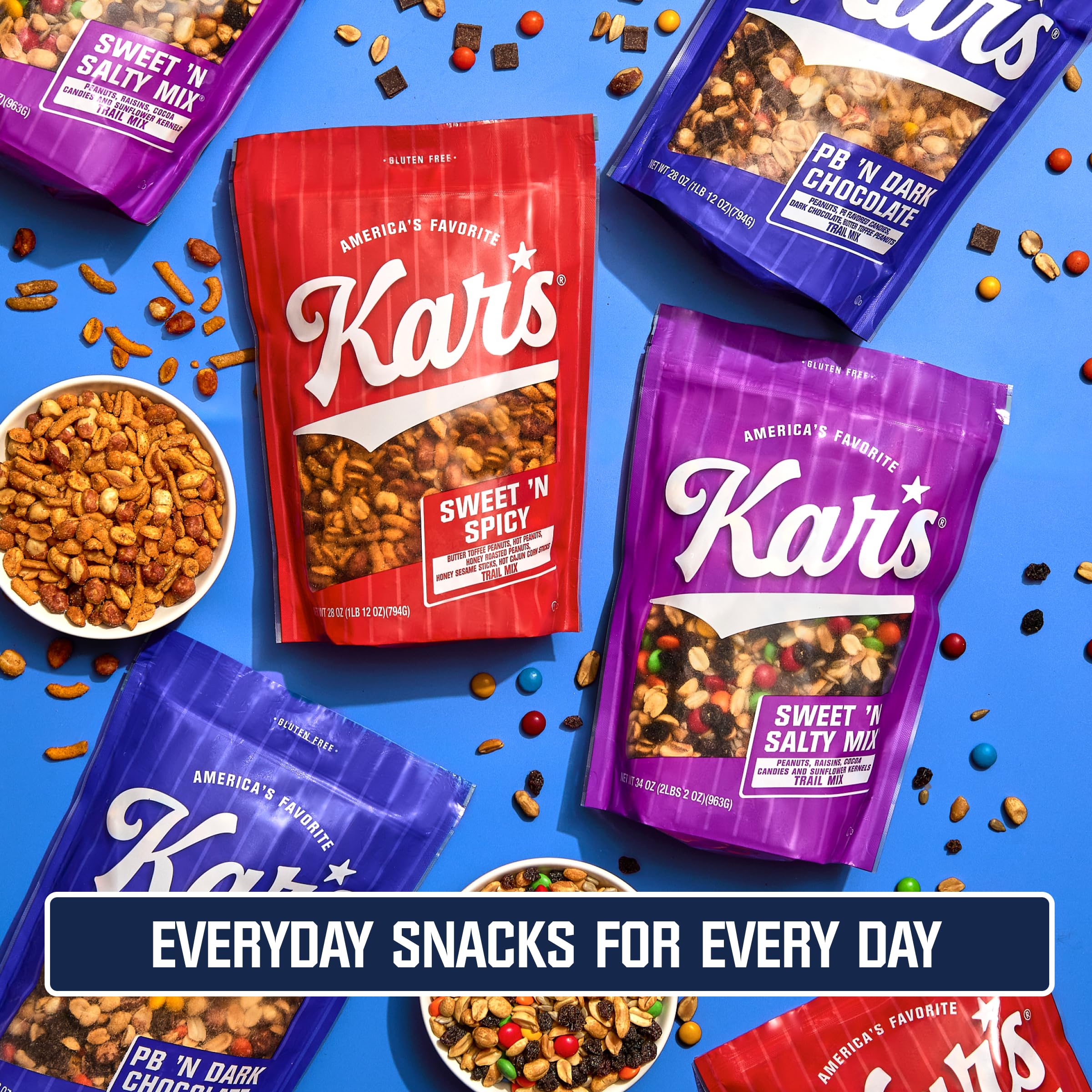 Kar’s Nuts gluten-free label close-up for safe snacking.