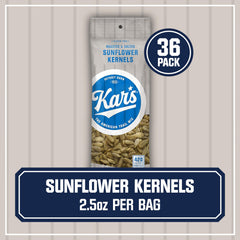 Kar's Sunflower Kernels bulk 36-pack box designed for easy sharing