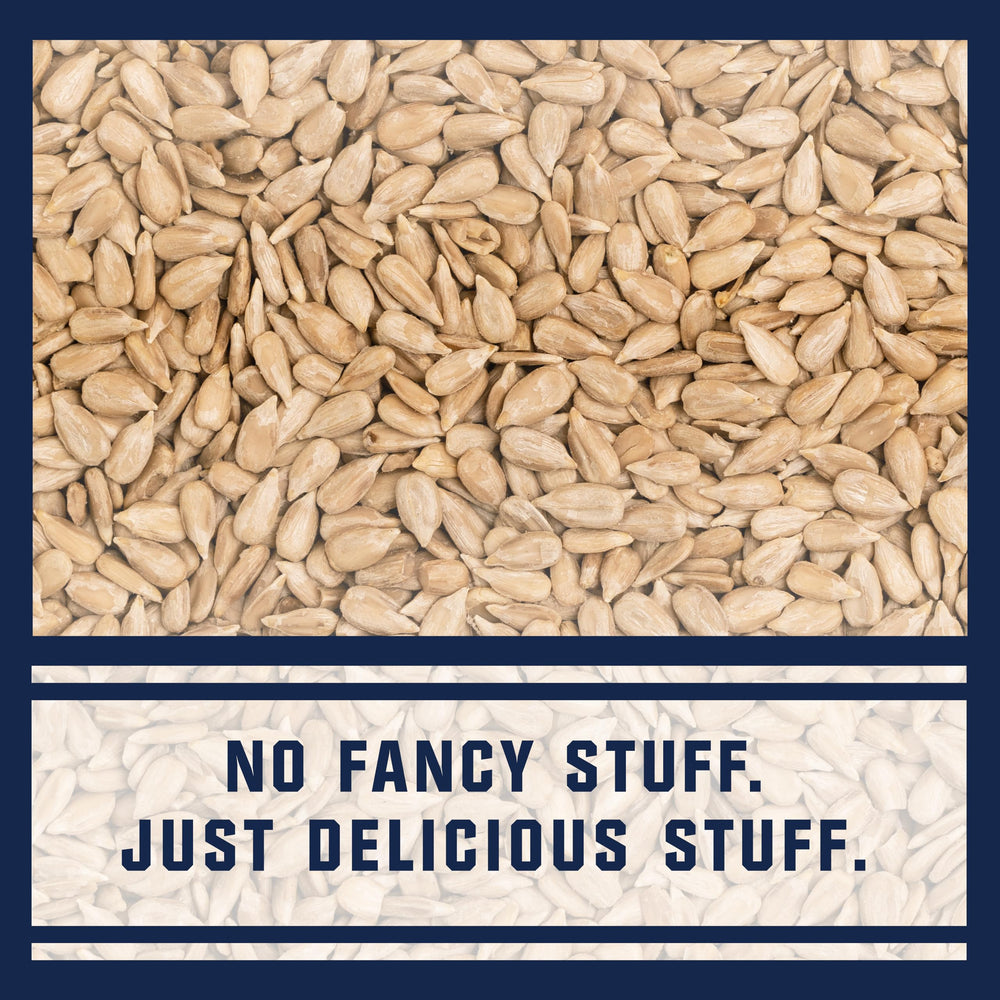 On-the-go Kar's Sunflower Kernels snack pack in a resealable pouch