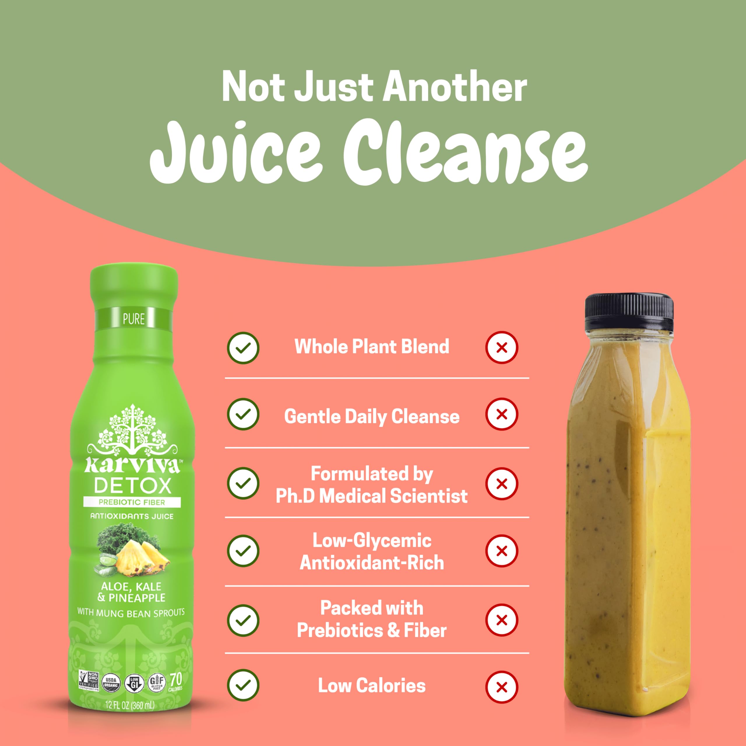 Karviva Kiwi Berry juice bottle with vibrant fruit flavors