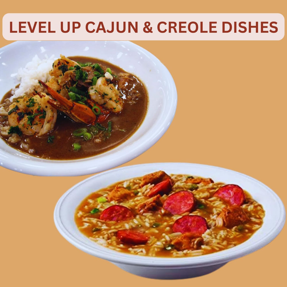 Kary's Gumbo simmering pot demonstrates quick, flavorful Cajun preparation.