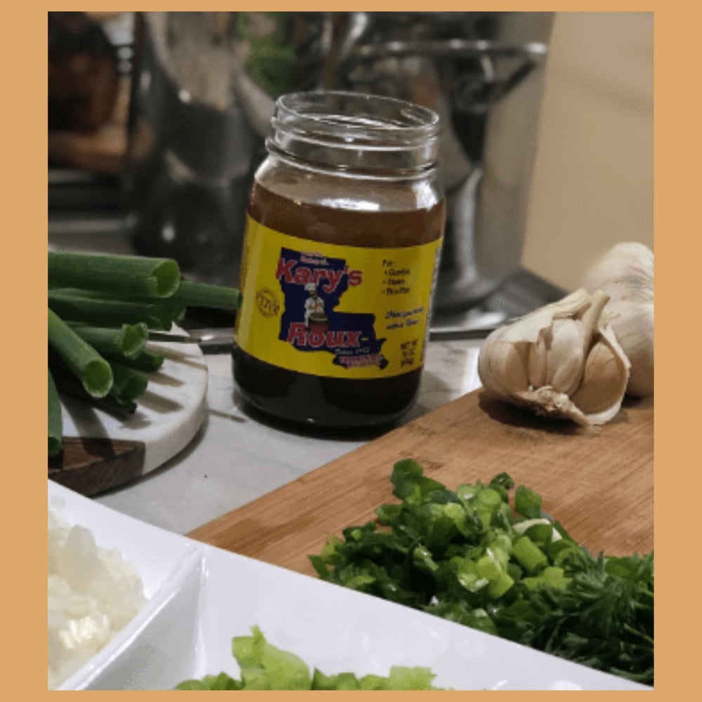 Kary's Original Roux pours smoothly for consistent roux.