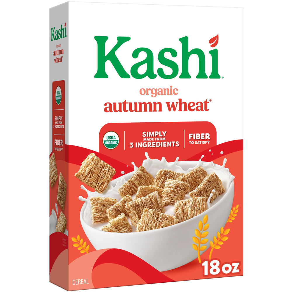 Kashi Autumn Wheat cereal box for a wholesome organic breakfast