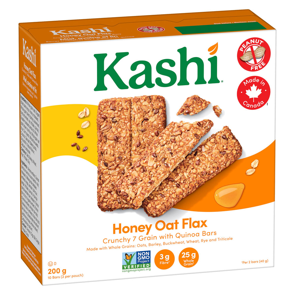 Kashi bar shown as a quick snack during a busy day.