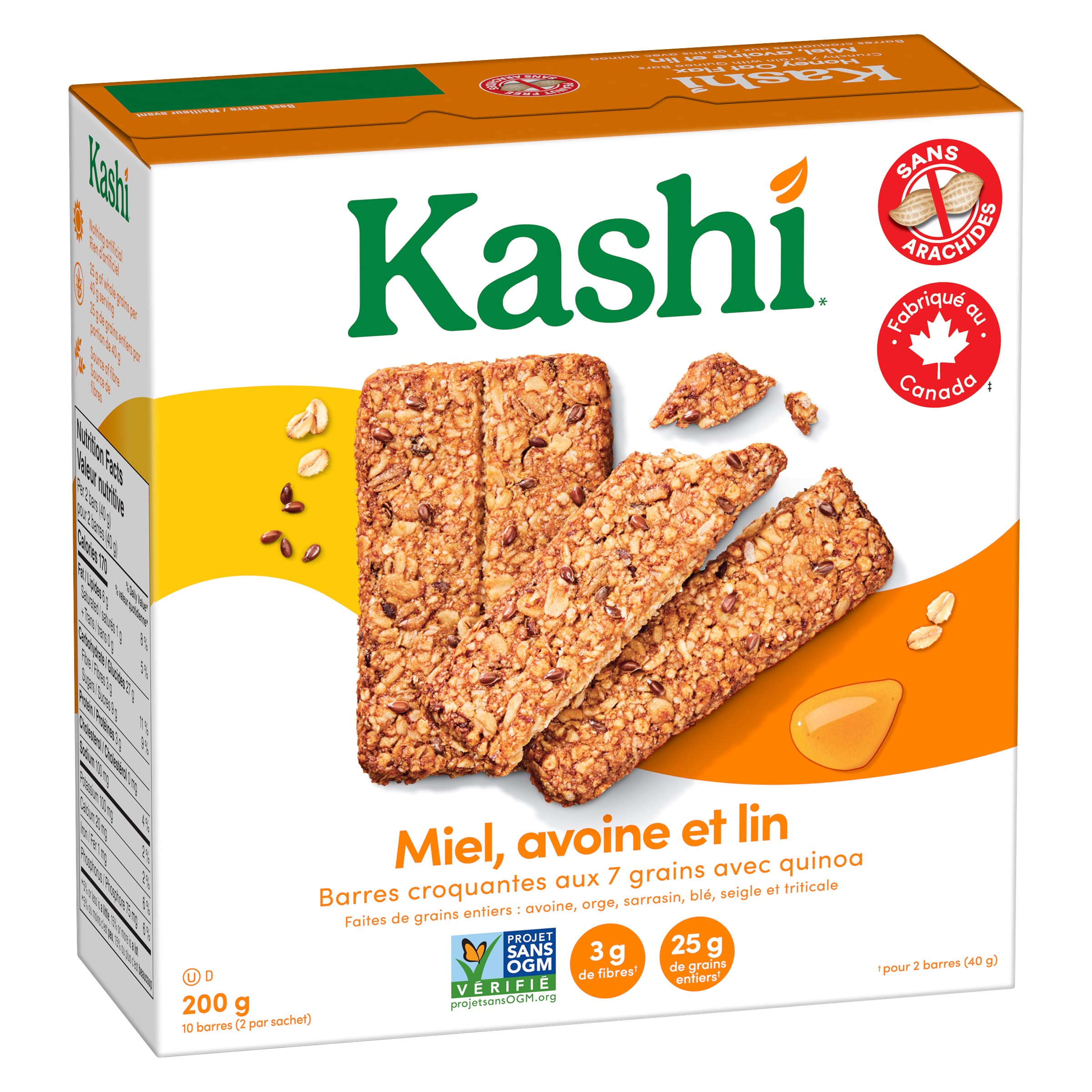 Canadian-made quality and ingredients highlighted on the wrapper.