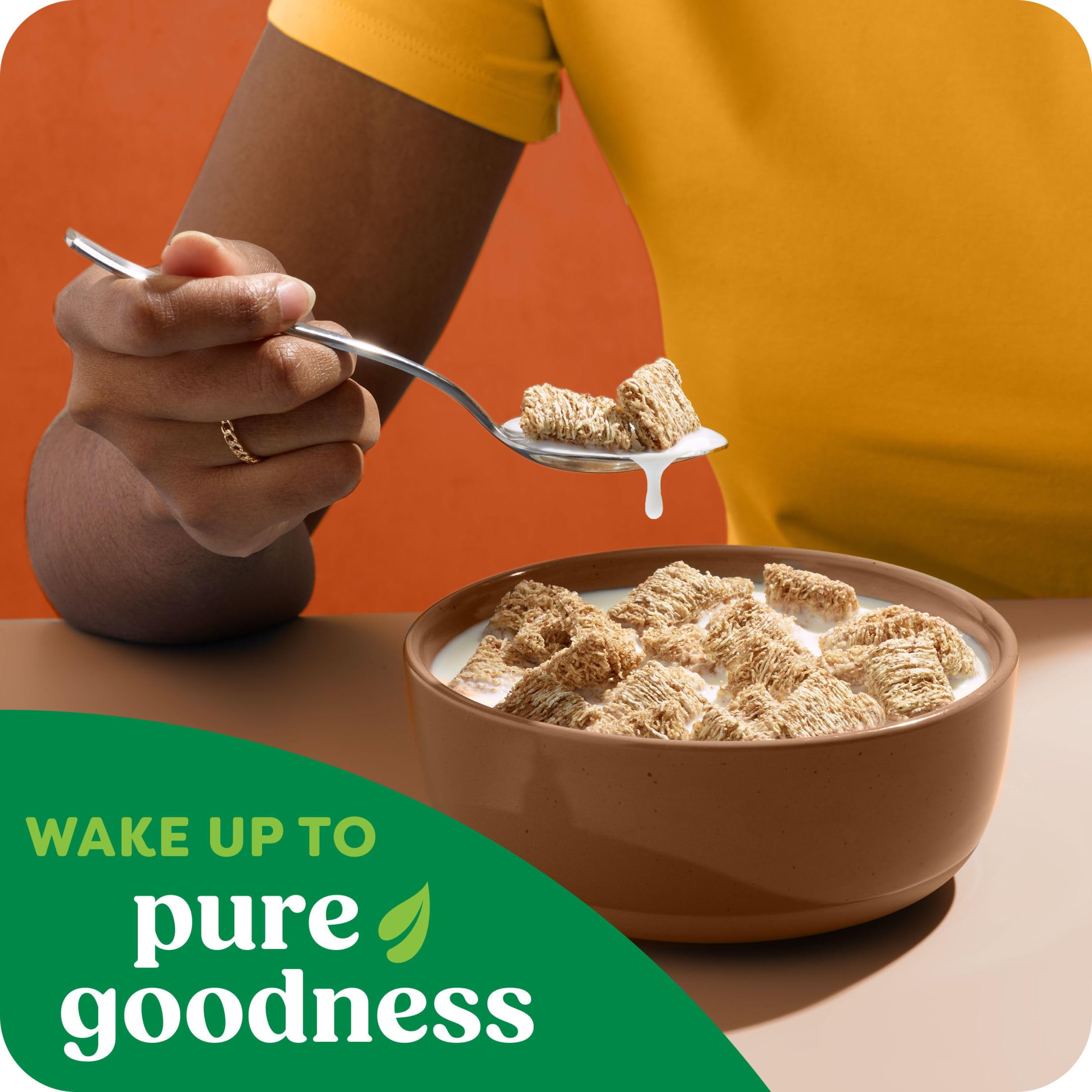 Kashi Cinnamon Harvest vegan status badge on cereal package