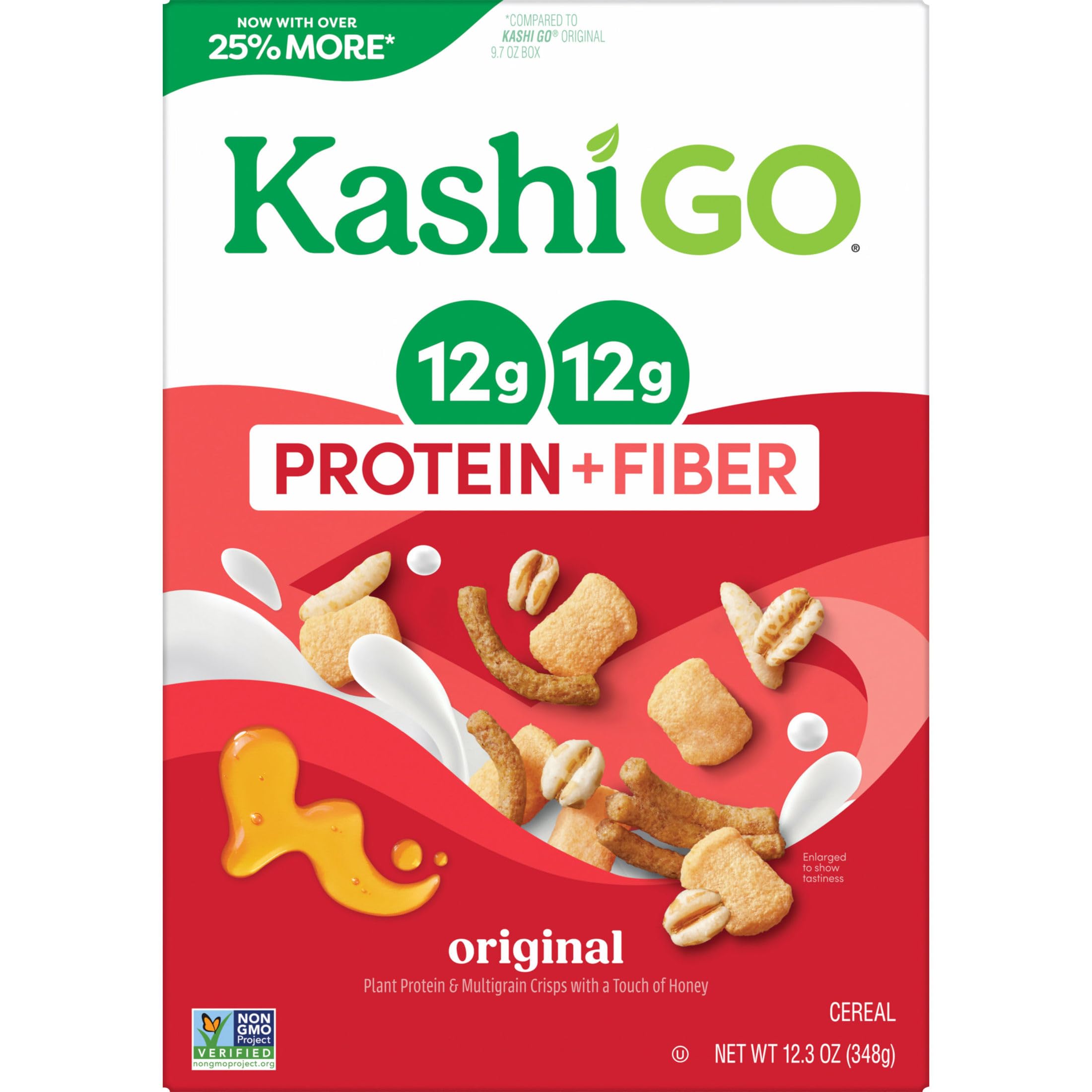 Kashi GO Original with milk, fruit, or yogurt idea