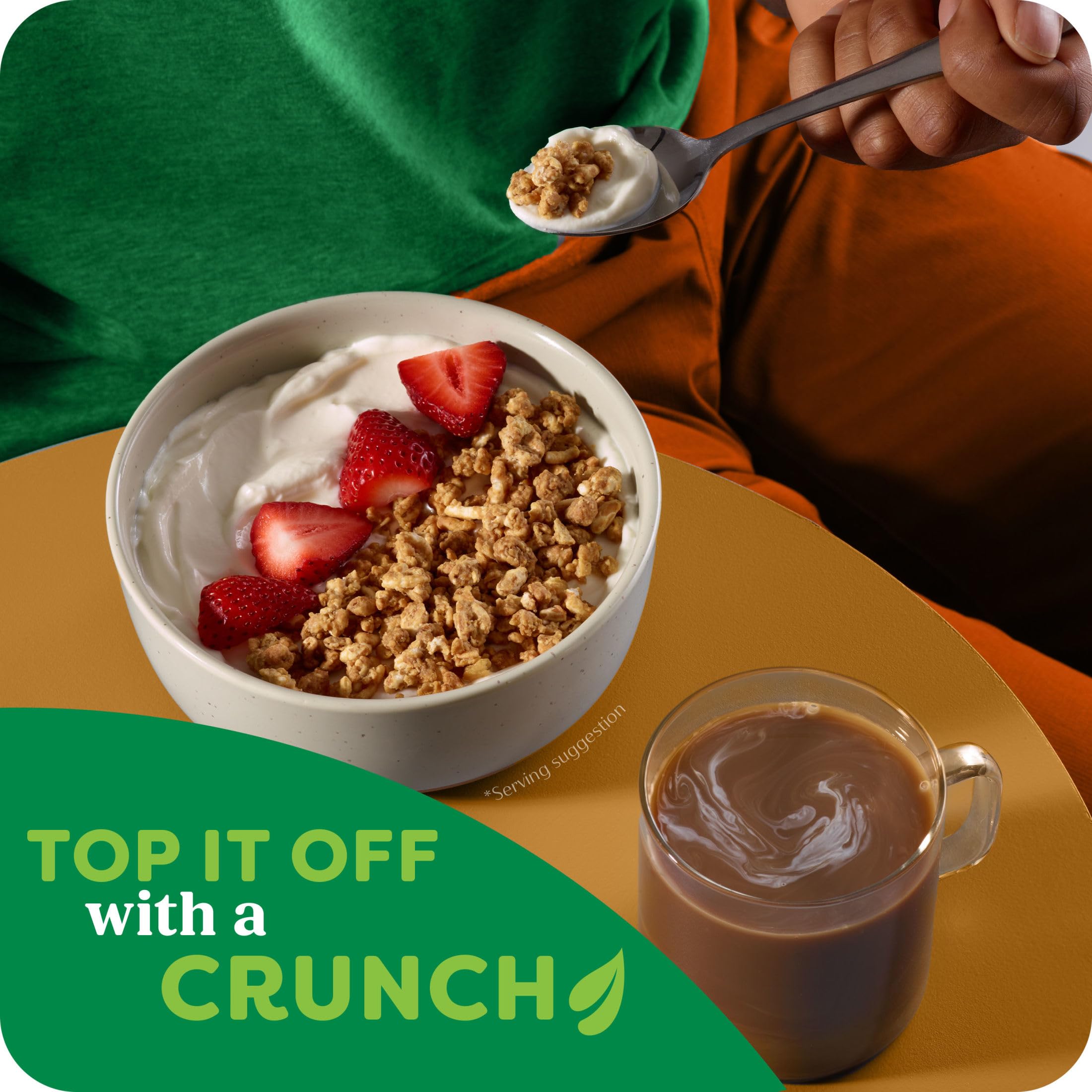 Kashi GO Peanut Butter Crunch provides 10g protein per serving for plant-forward fueling.