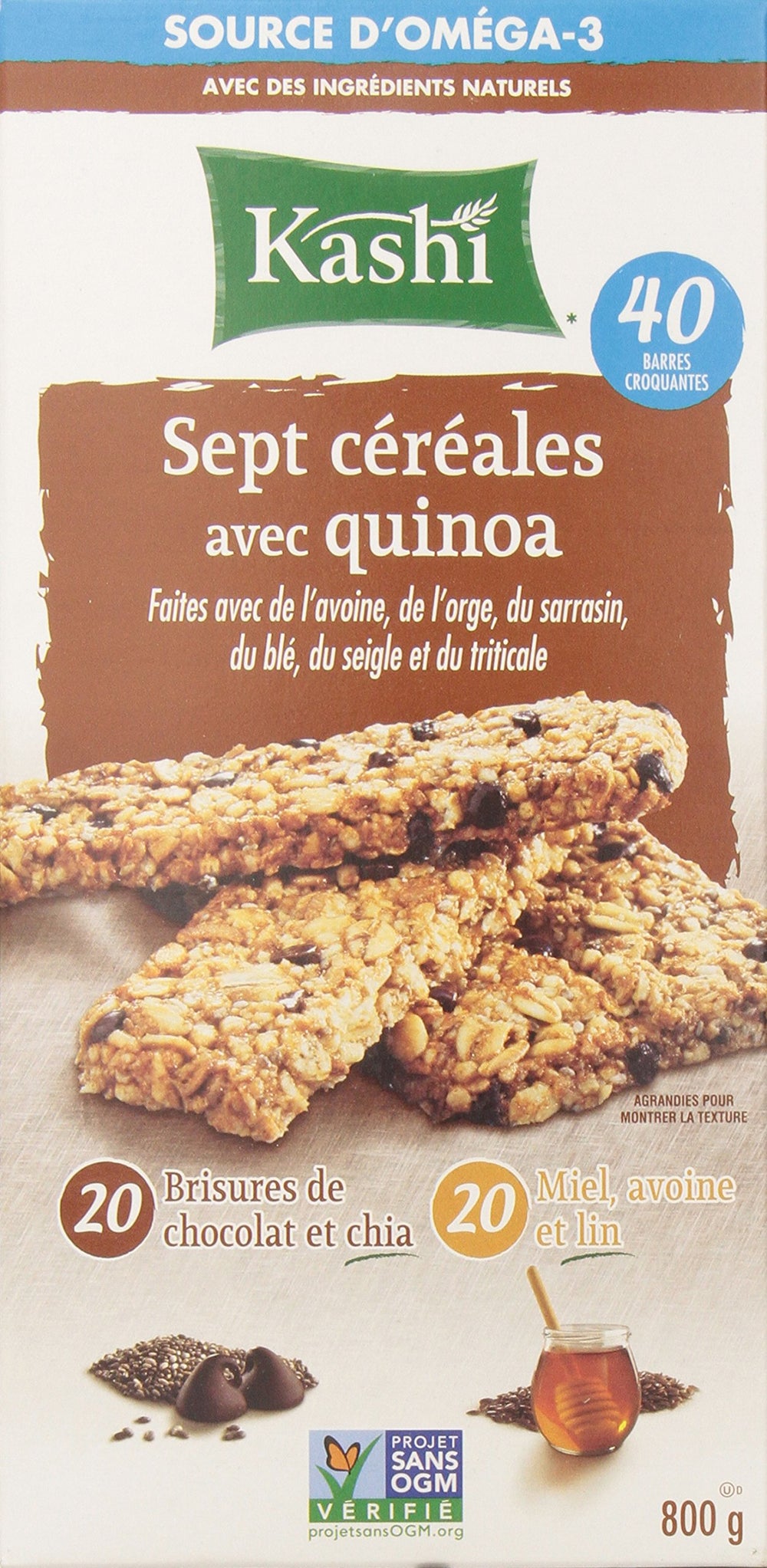 Stacked Kashi bars suggesting bulk value and meal-prep friendly snack options.