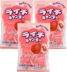 Kasugai Lychee hard candy three-pack for refreshing flavor during the day